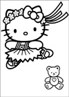 Раскраска Hello Kitty