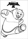 Раскраска Kung-Fu Panda