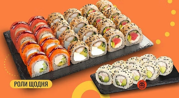 японські страви в ресторані We Sushi