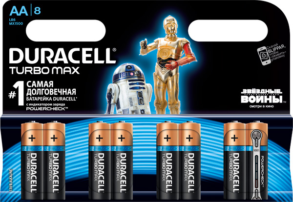 батарейки Duracell TurboMax