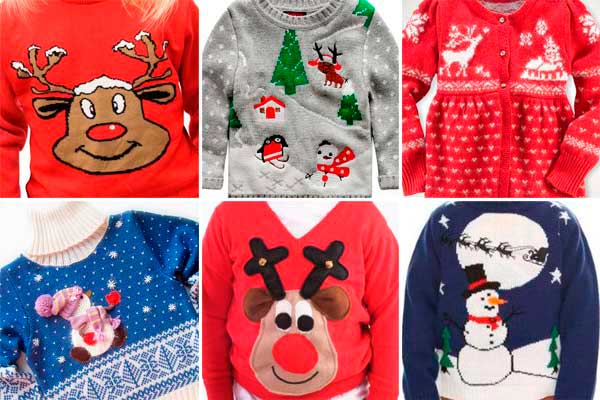 идеи детских новогодних свитеров